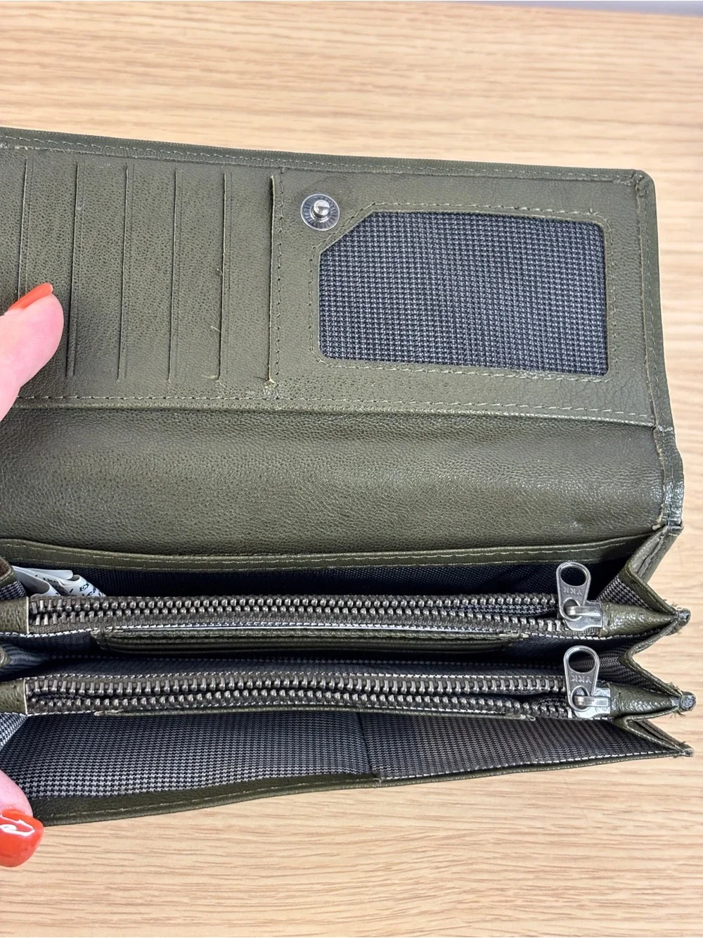 Spikes & Sparrow‎ High Quality Green Leather Wallet